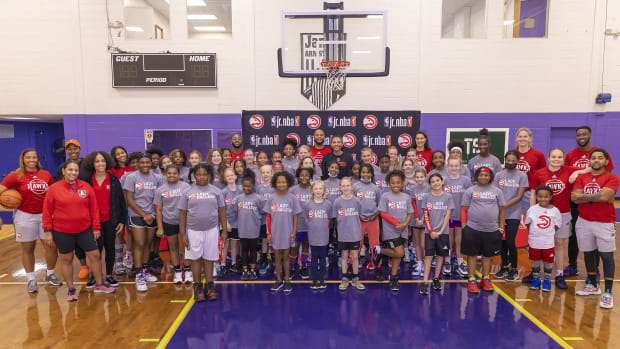 Kids as Hawks basketball camp.